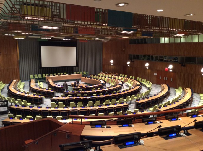 UN meeting room