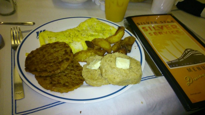 Silver Meteor breakfast