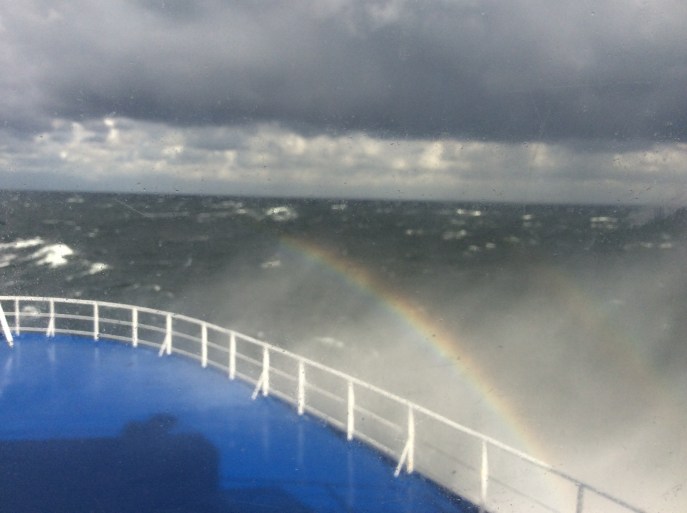 Lively crossing of the Baltic Sea